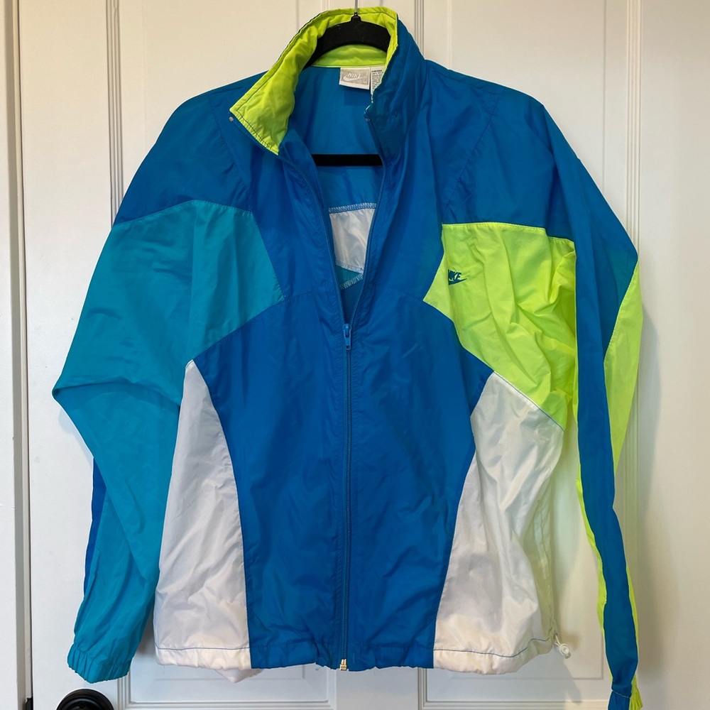 Vintage Nike 90s Color Block Nylon Windbreaker